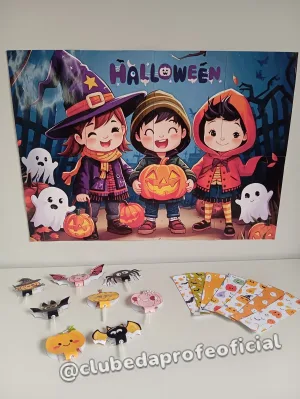Painel de Halloween Colorido - foto 2 de 18