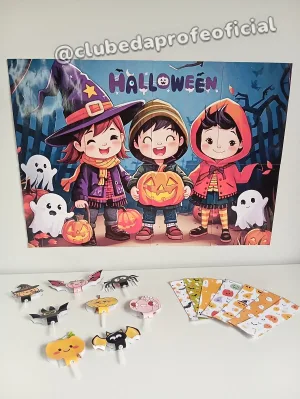 Painel de Halloween Colorido