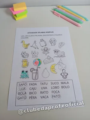 Atividade de Sílabas Simples - foto 10 de 10
