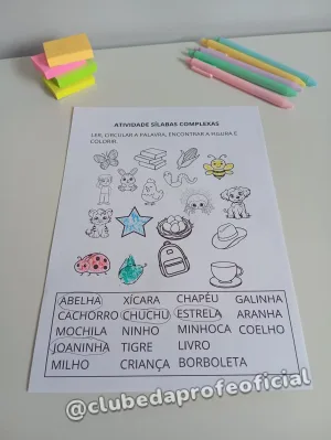 Atividades de Sílabas Complexas - foto 8 de 8