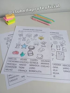 Atividades de Sílabas Complexas - foto 6 de 8