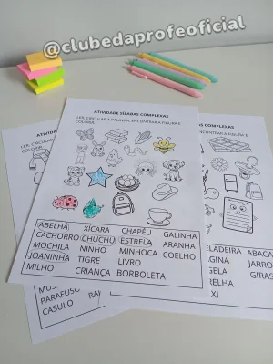Atividades de Sílabas Complexas - foto 7 de 8