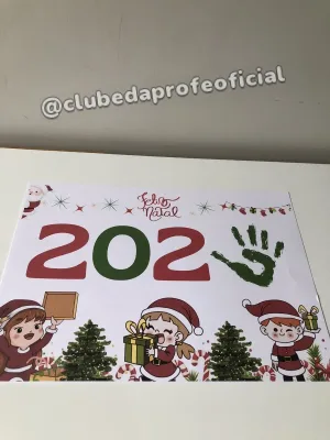 Atividade de Natal com Carimbo de Mãozinha 2025 - foto 7 de 7
