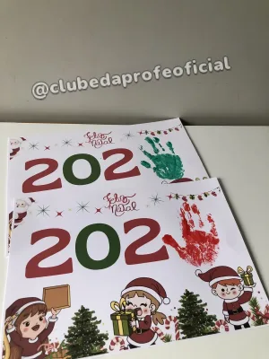 Atividade de Natal com Carimbo de Mãozinha 2025 - foto 5 de 7