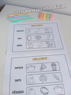 Leia e Pinte: Alfabeto - foto 7 de 9