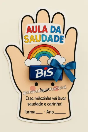 Painel e Lembrancinhas Aula da Saudade