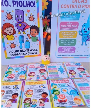 Cartões de Cuidados contra o Piolho - foto 2 de 3