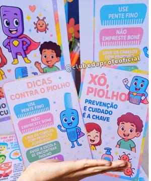 Cartões de Cuidados contra o Piolho - foto 3 de 3