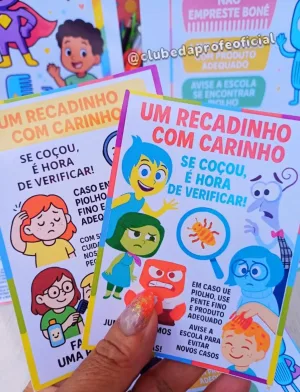 Cartões de Cuidados contra o Piolho