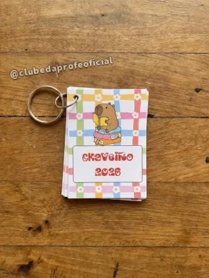 Kit Calendário Capivara 2026 com Chaveiro - foto 5 de 5