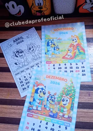 Calendário Bluey 2026