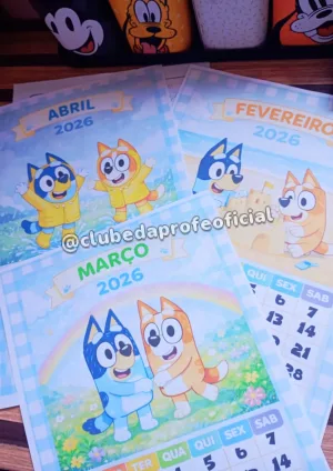 Calendário Bluey 2026 - foto 6 de 10