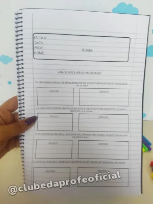 Apostila de Problemas Matemáticos: 4º Ano