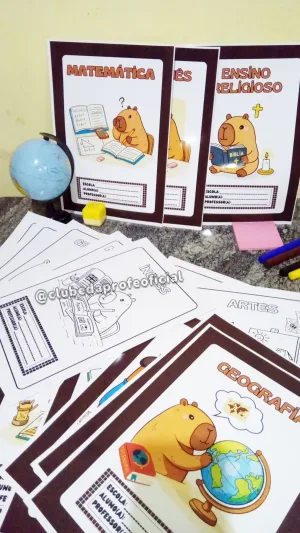 Capas de Caderno Tema Capivara - foto 2 de 5