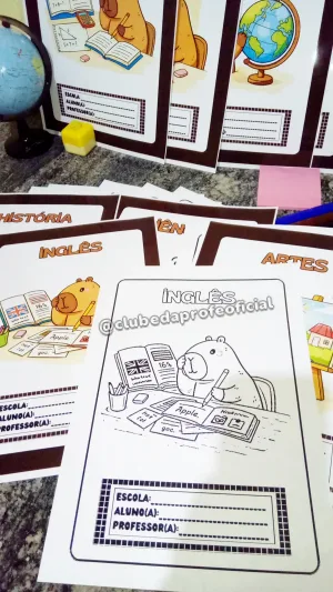 Capas de Caderno Tema Capivara - foto 4 de 5