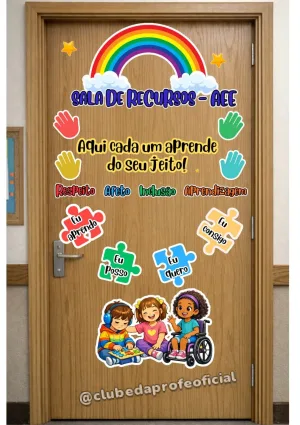 Painel de Porta Sala de Recursos