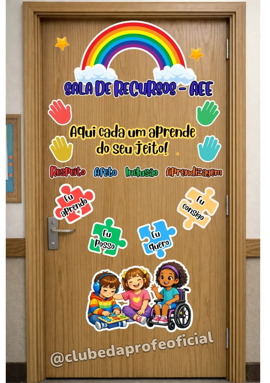 Painel de Porta Sala de Recursos - foto 1 de 2