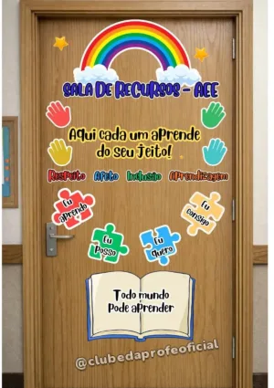 Painel de Porta Sala de Recursos - foto 2 de 2