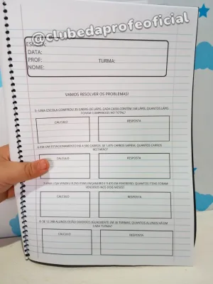 Apostila de Problemas Matemáticos: 5º Ano - foto 4 de 4