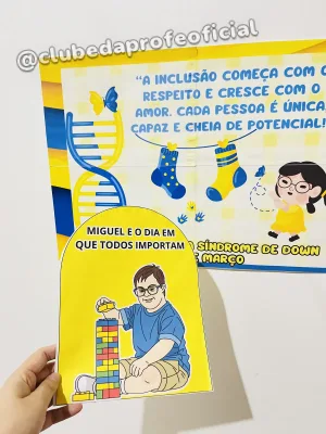 Painel e Luva Dia Mundial da Síndrome de Down - foto 6 de 9