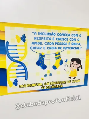 Painel e Luva Dia Mundial da Síndrome de Down - foto 3 de 9