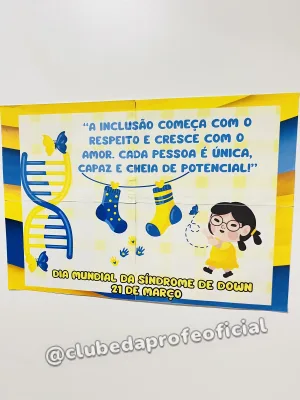 Painel e Luva Dia Mundial da Síndrome de Down - foto 5 de 9