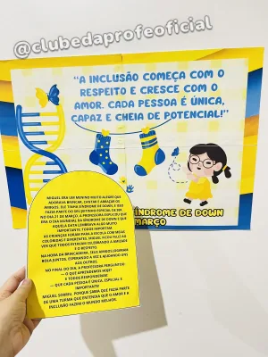 Painel e Luva Dia Mundial da Síndrome de Down - foto 8 de 9