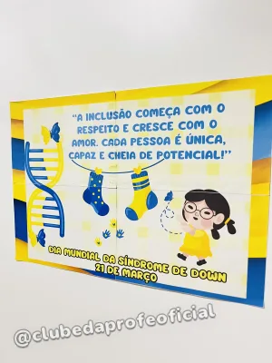 Painel e Luva Dia Mundial da Síndrome de Down - foto 1 de 9