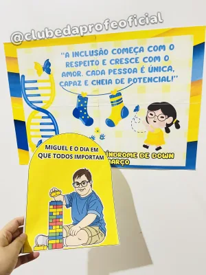 Painel e Luva Dia Mundial da Síndrome de Down - foto 7 de 9