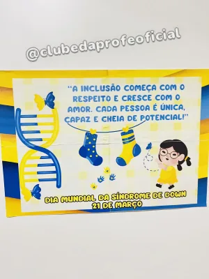 Painel e Luva Dia Mundial da Síndrome de Down - foto 2 de 9