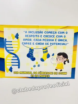 Painel e Luva Dia Mundial da Síndrome de Down - foto 4 de 9