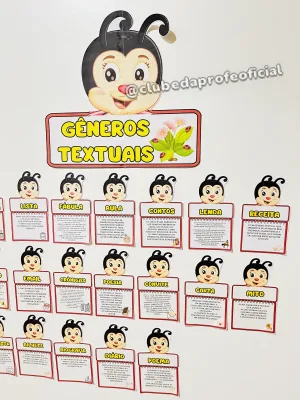 Painel Joaninha dos Gêneros Textuais