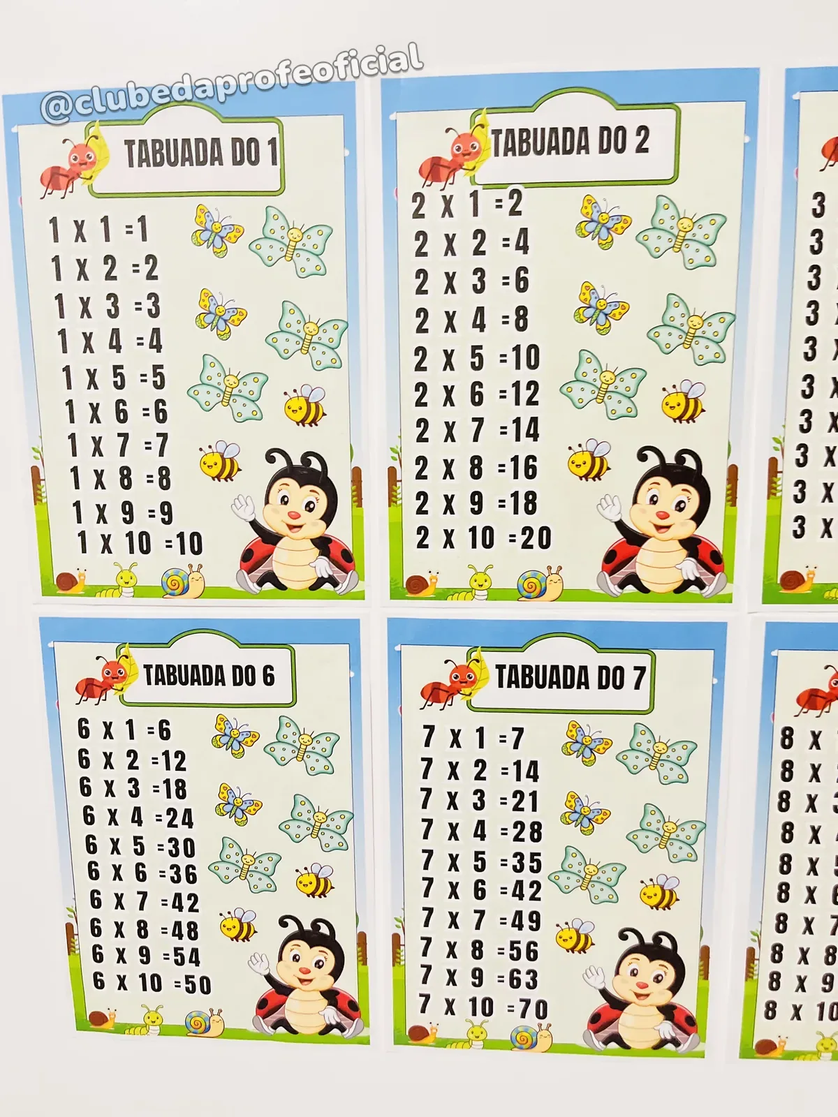 Tabuada da Multiplicação Joaninha - foto 1 de 5