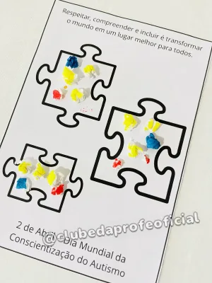 Atividade Dia do Autismo: Arte com Papel Crepom - foto 4 de 4