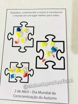Atividade Dia do Autismo: Arte com Papel Crepom - foto 3 de 4