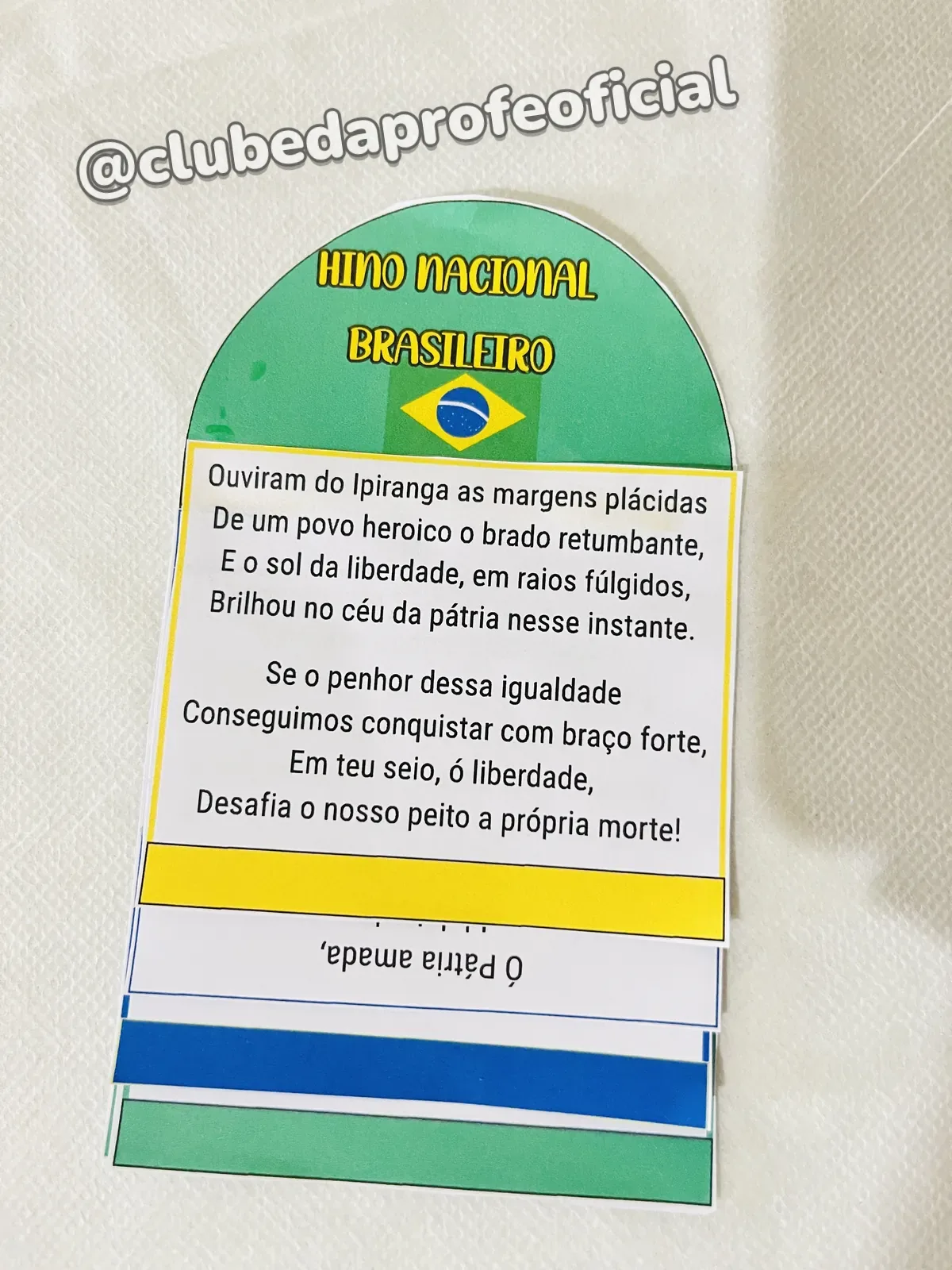 Flipbook do Hino Nacional Brasileiro - foto 1 de 4