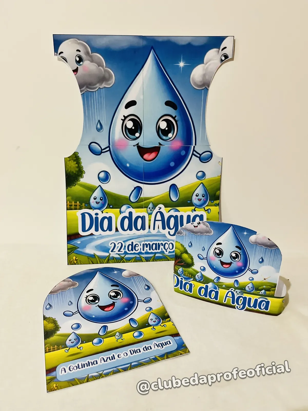 Dia da Água: Avental, Luva e Coroa - foto 1 de 5