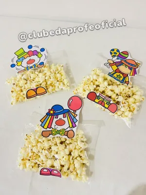 Lembrancinha de Palhaço para Saquinho de Pipoca - foto 5 de 8