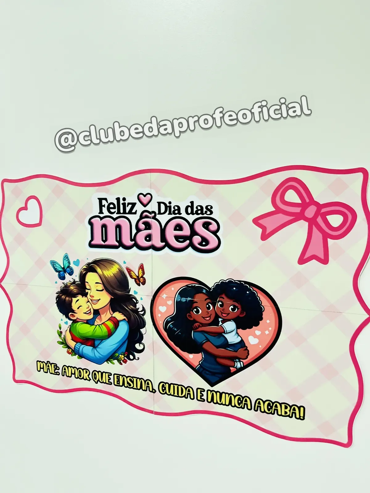Kit Dia das Mães: Painel, Cartão e Bolsinha - foto 1 de 6