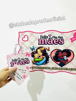 Kit Dia das Mães: Painel, Cartão e Bolsinha - foto 4 de 6