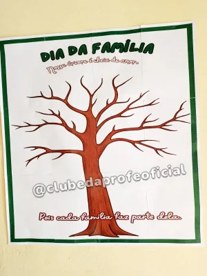 Painel Interativo Dia da Família: Nossa Árvore é Cheia de Amor