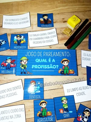 Jogo de Pareamento: Qual É a Profissão?