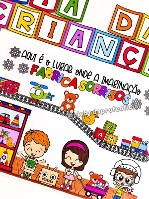 Painel Fábrica de Brinquedos para o Dia das Crianças - foto 13 de 15