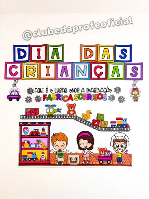 Painel Fábrica de Brinquedos para o Dia das Crianças - foto 2 de 15