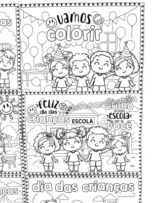 Painéis para Colorir: Dia das Crianças - foto 4 de 13