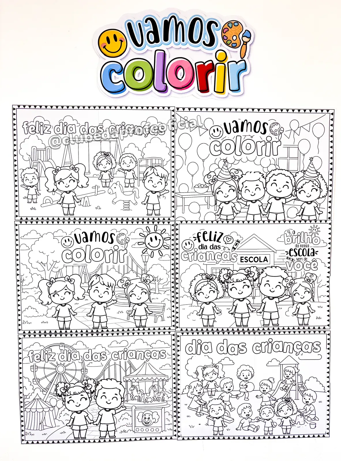 Painéis para Colorir: Dia das Crianças - foto 1 de 13