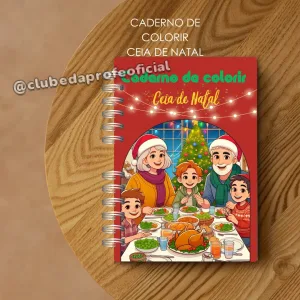 Caderno de Colorir Ceia de Natal - foto 4 de 6