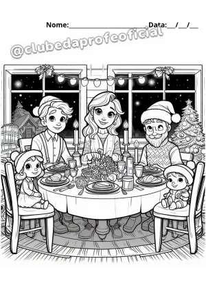 Caderno de Colorir Ceia de Natal - foto 2 de 6