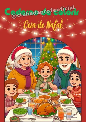 Caderno de Colorir Ceia de Natal - foto 3 de 6