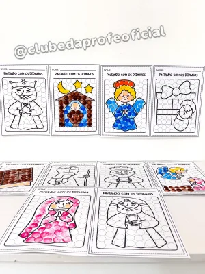Pintando com os Dedinhos: Natal Cristão